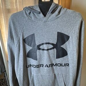 Under Armour Gray Logo Hoodie Sweatshirt